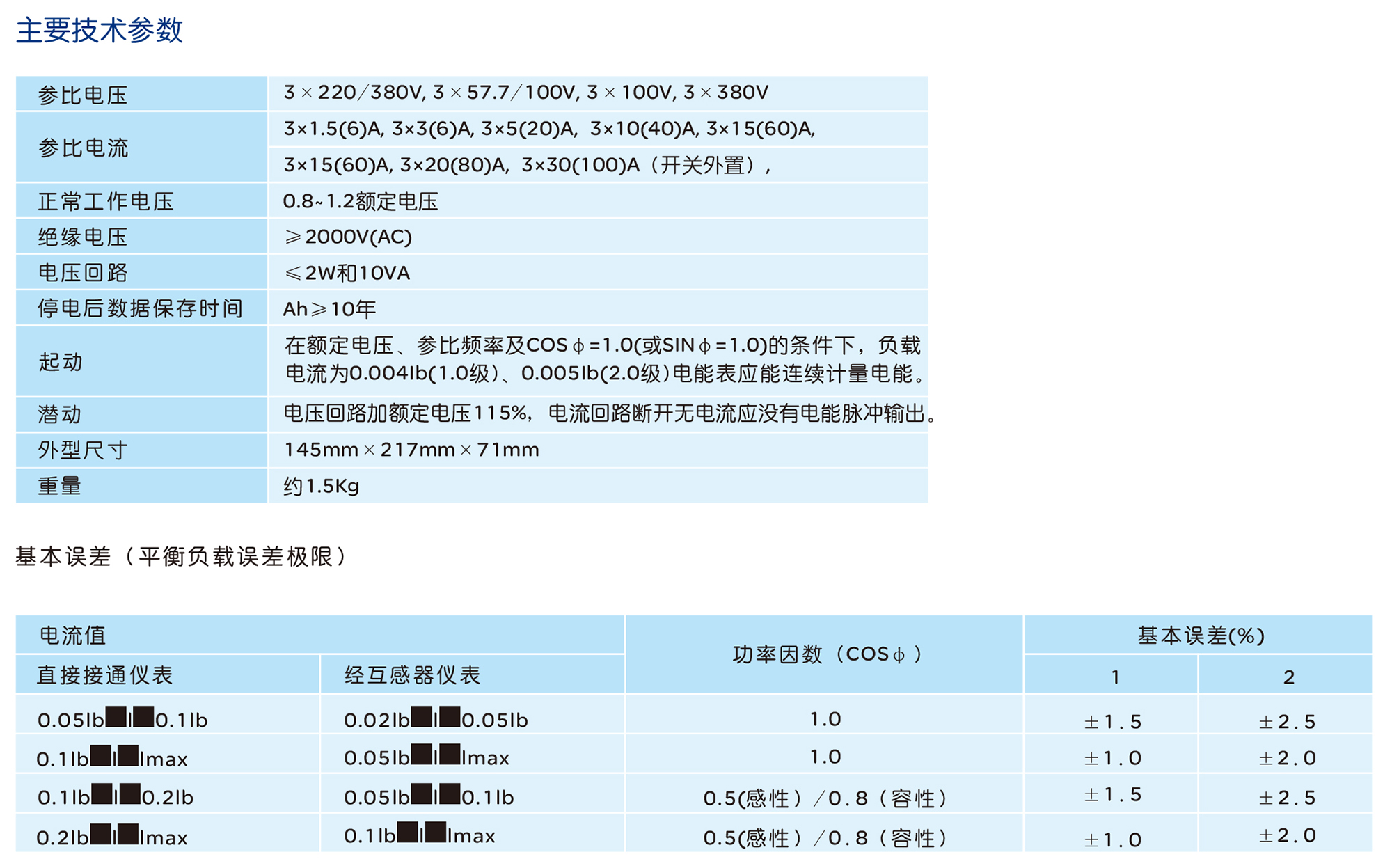 人民电器DSSY858/DTSY858型三相电子式预付费电能表系列 