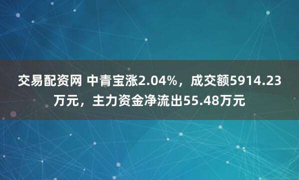 交易配资网 中青宝涨2.04%，成交额5914.23万元，主力资金净流出55.48万元
